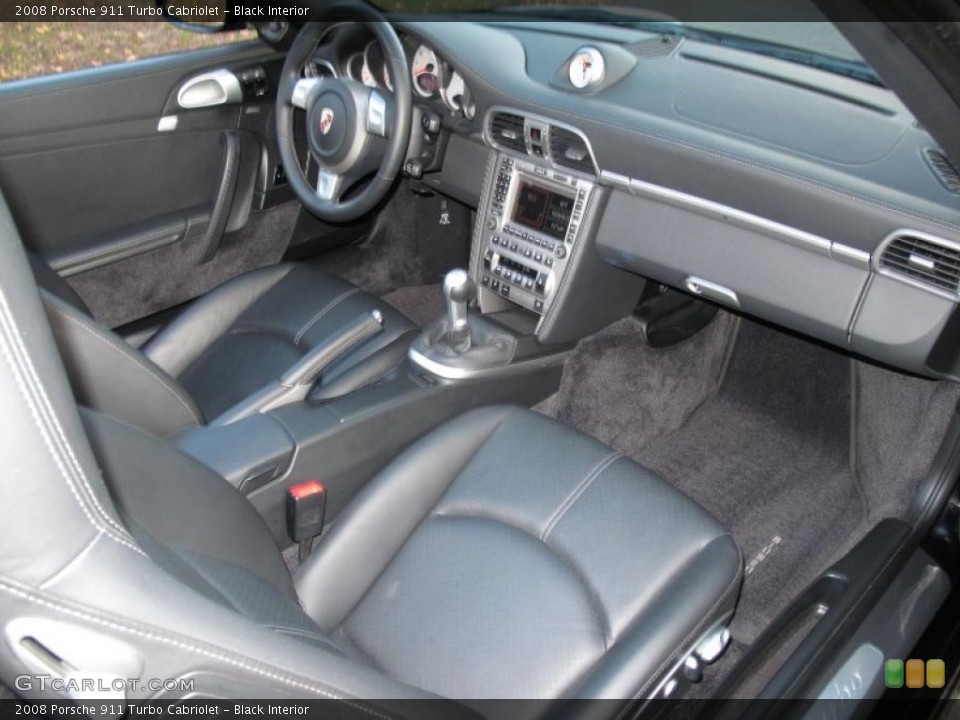 Black Interior Photo for the 2008 Porsche 911 Turbo Cabriolet #40920641