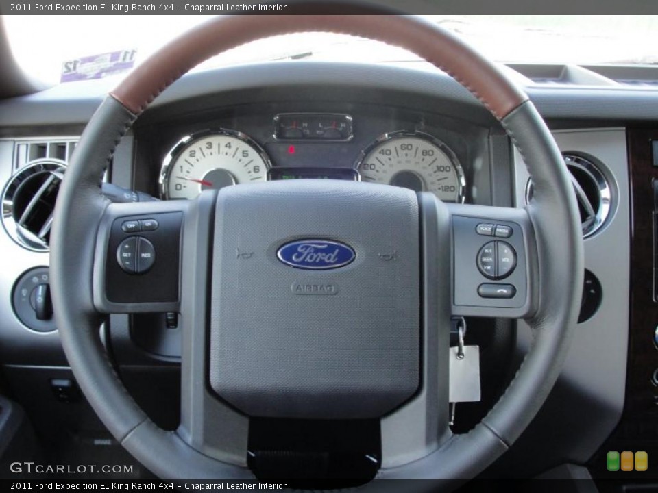 Chaparral Leather Interior Steering Wheel for the 2011 Ford Expedition EL King Ranch 4x4 #40924080
