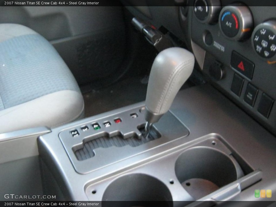 Steel Gray Interior Transmission for the 2007 Nissan Titan SE Crew Cab 4x4 #40925692