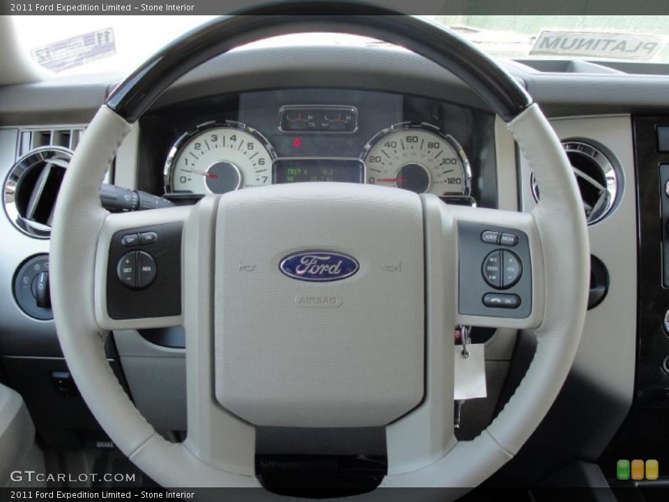 Stone Interior Steering Wheel for the 2011 Ford Expedition Limited #40926188