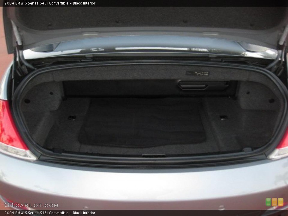 Black Interior Trunk for the 2004 BMW 6 Series 645i Convertible #40928574