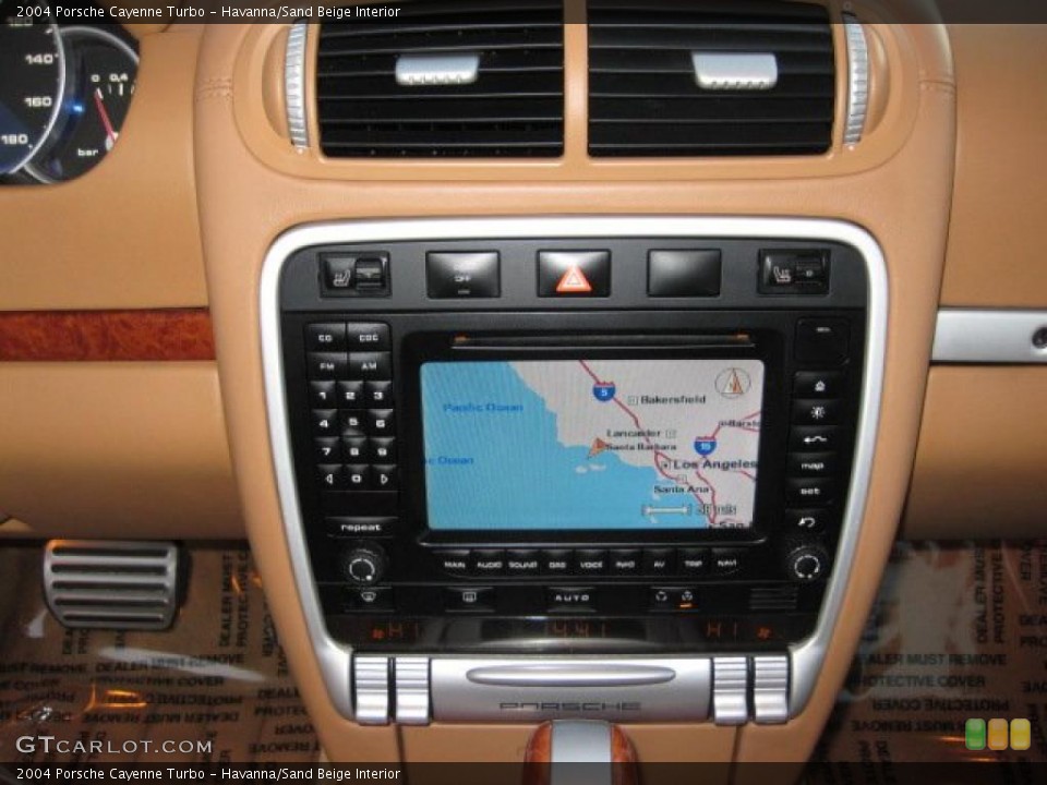 Havanna/Sand Beige Interior Navigation for the 2004 Porsche Cayenne Turbo #40928766