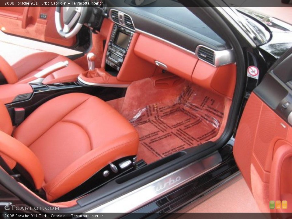 Terracotta Interior Photo for the 2008 Porsche 911 Turbo Cabriolet #40929090