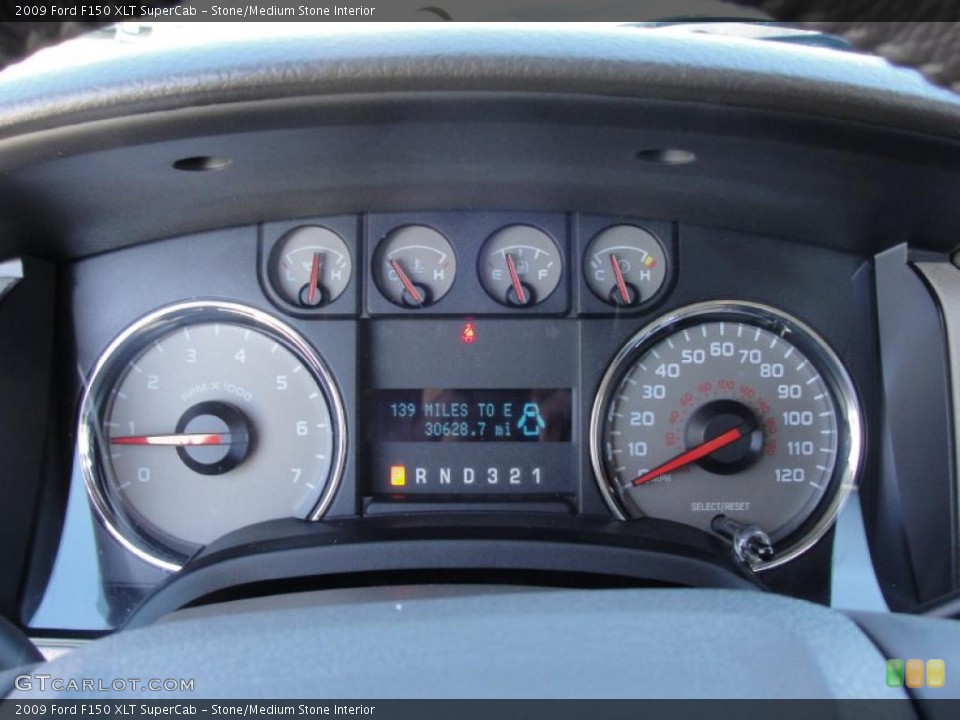 Stone/Medium Stone Interior Gauges for the 2009 Ford F150 XLT SuperCab #40932114