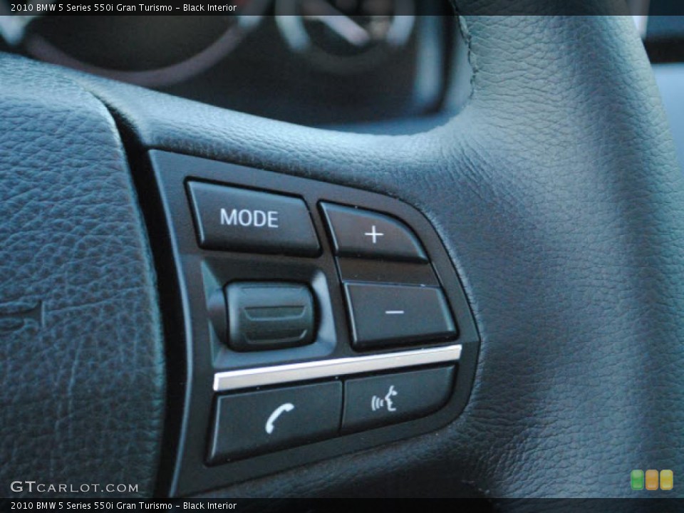Black Interior Controls for the 2010 BMW 5 Series 550i Gran Turismo #40933362