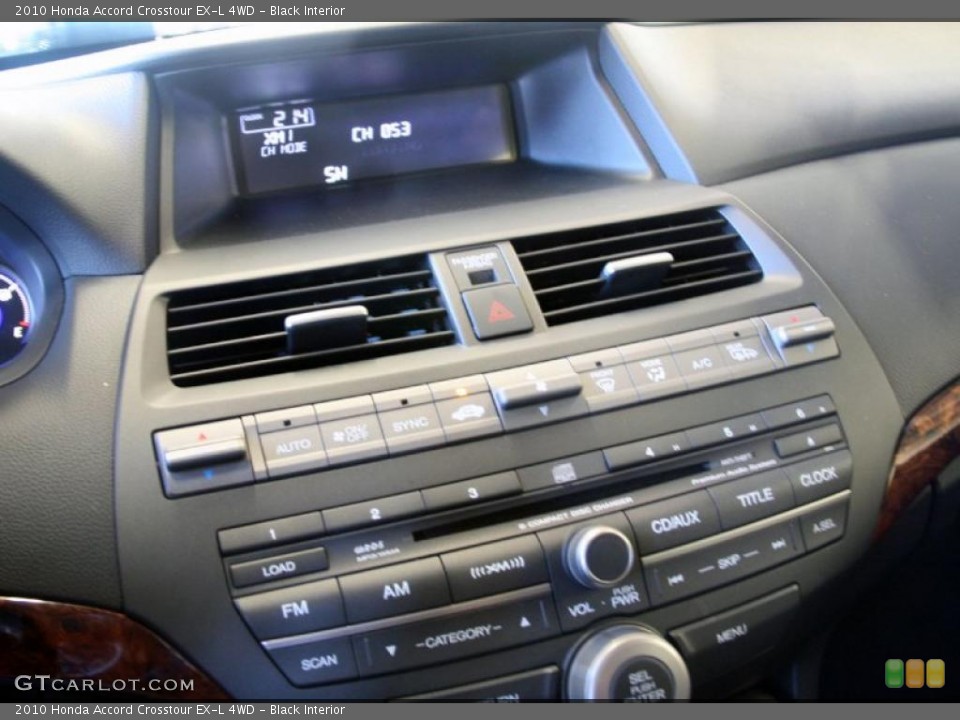 Black Interior Controls for the 2010 Honda Accord Crosstour EX-L 4WD #40936722