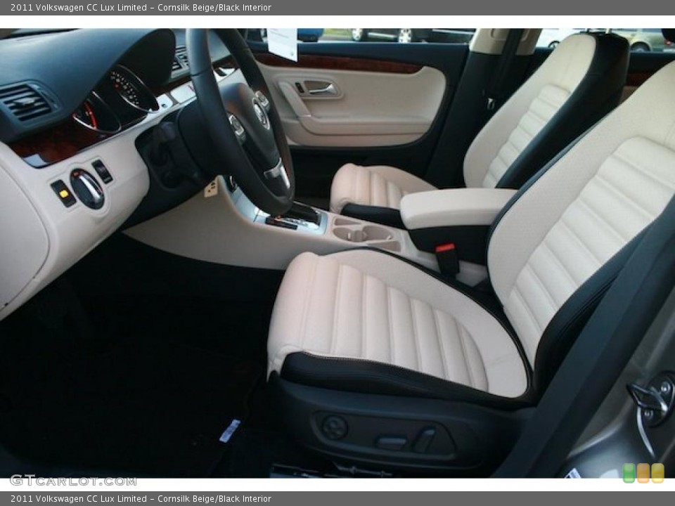 Cornsilk Beige/Black Interior Photo for the 2011 Volkswagen CC Lux Limited #40937722