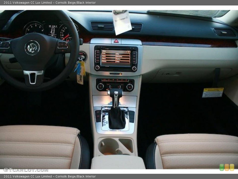 Cornsilk Beige/Black Interior Dashboard for the 2011 Volkswagen CC Lux Limited #40937750