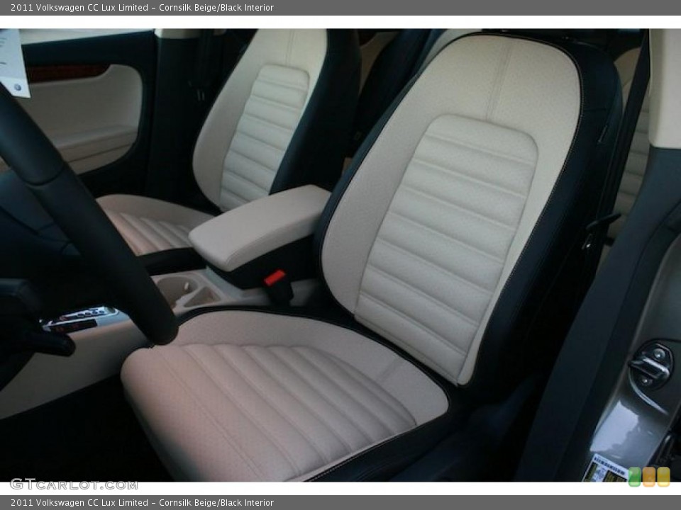 Cornsilk Beige/Black Interior Photo for the 2011 Volkswagen CC Lux Limited #40937814
