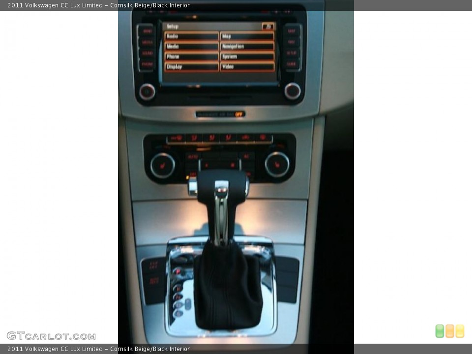 Cornsilk Beige/Black Interior Transmission for the 2011 Volkswagen CC Lux Limited #40937838