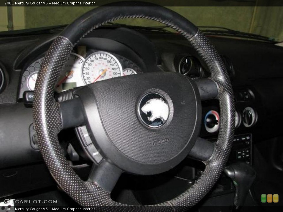 Medium Graphite Interior Steering Wheel for the 2001 Mercury Cougar V6 #40938206