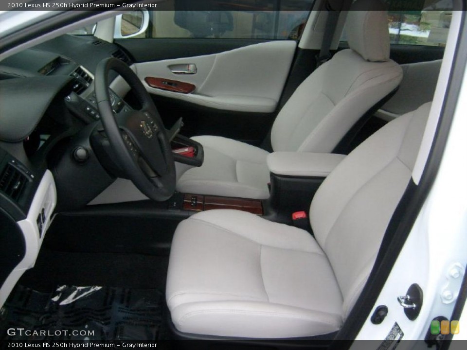 Gray Interior Photo for the 2010 Lexus HS 250h Hybrid Premium #40943064