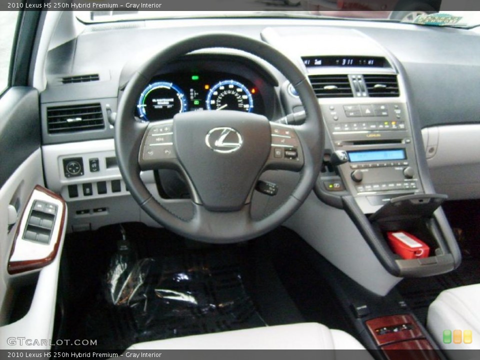 Gray Interior Dashboard for the 2010 Lexus HS 250h Hybrid Premium #40943150