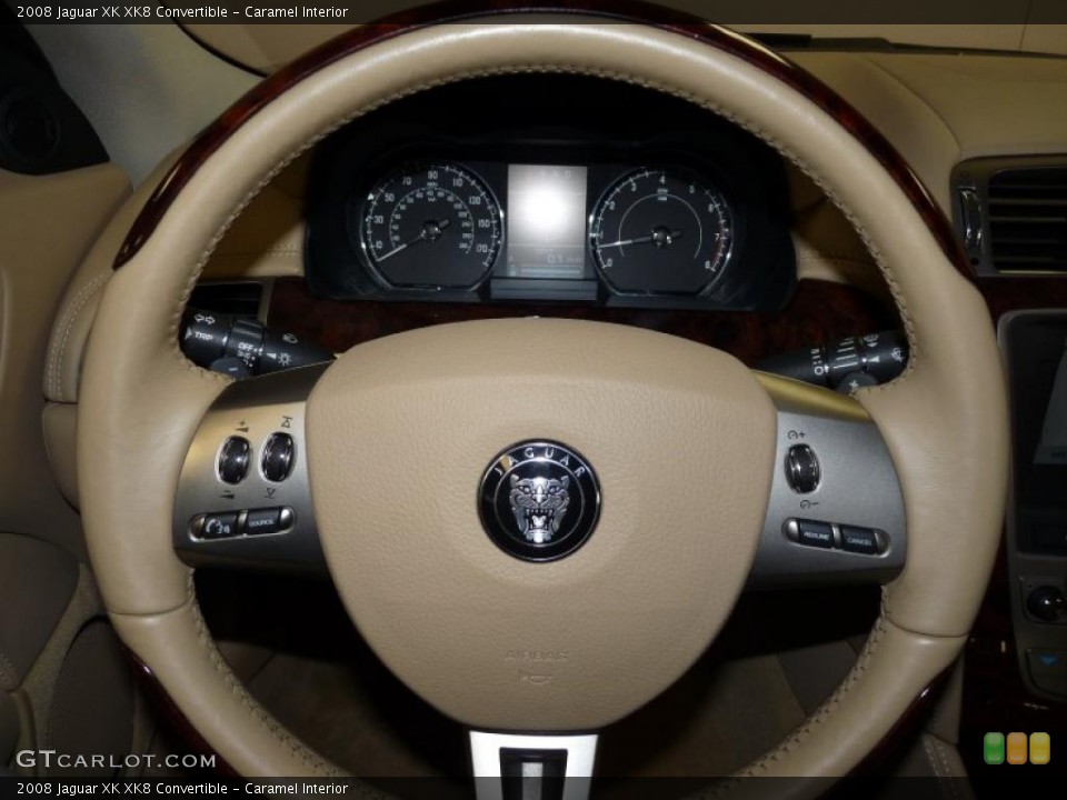 Caramel Interior Steering Wheel for the 2008 Jaguar XK XK8 Convertible #40943158