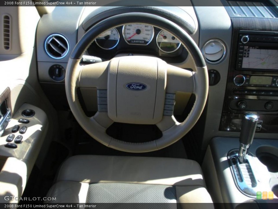 Tan Interior Steering Wheel for the 2008 Ford F150 Limited SuperCrew 4x4 #40947494
