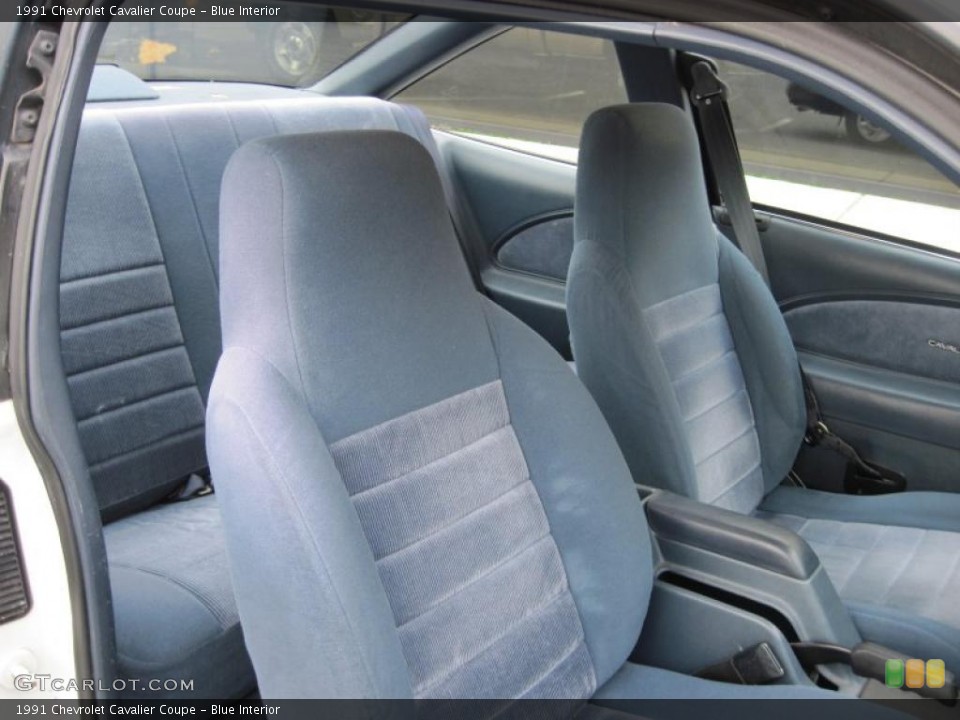 Blue Interior Photo for the 1991 Chevrolet Cavalier Coupe #40948646