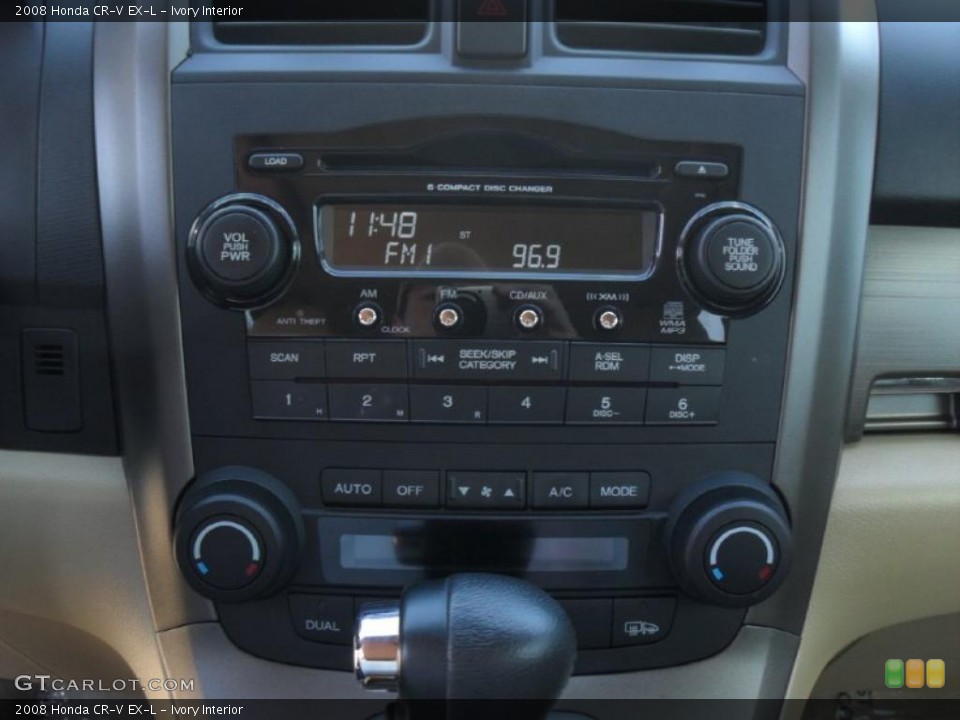 Ivory Interior Controls for the 2008 Honda CR-V EX-L #40951542