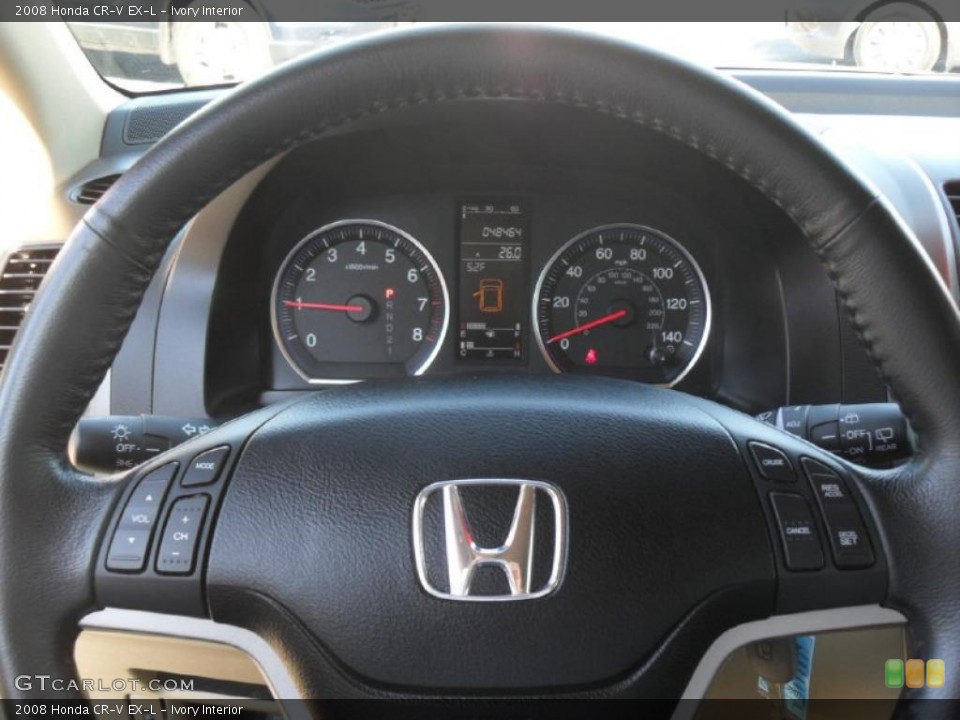 Ivory Interior Steering Wheel for the 2008 Honda CR-V EX-L #40951554