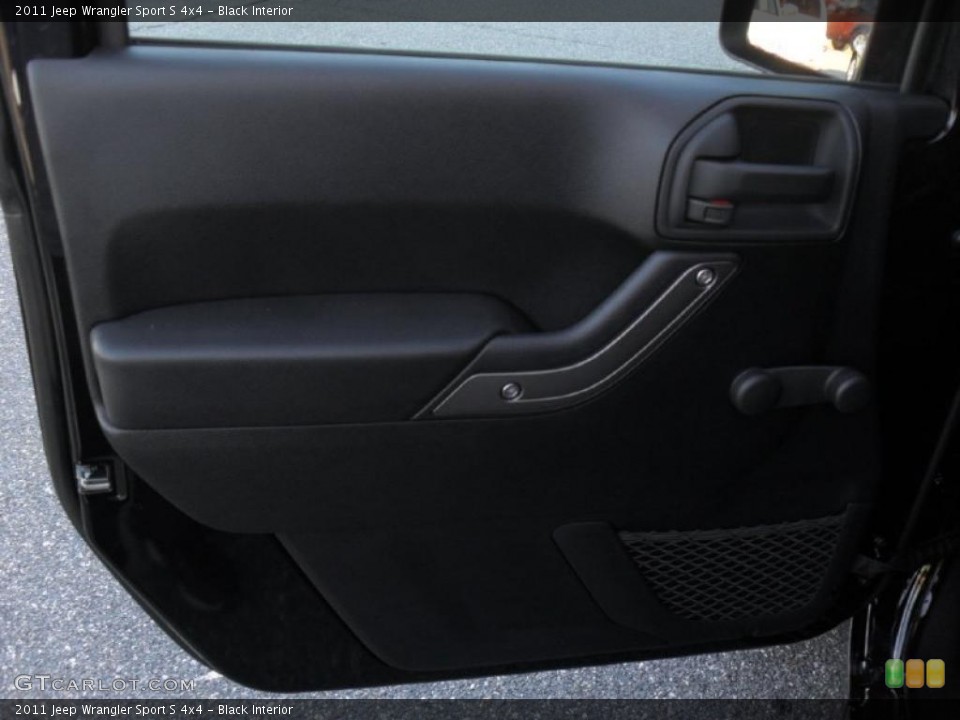 Black Interior Door Panel for the 2011 Jeep Wrangler Sport S 4x4 #40960273