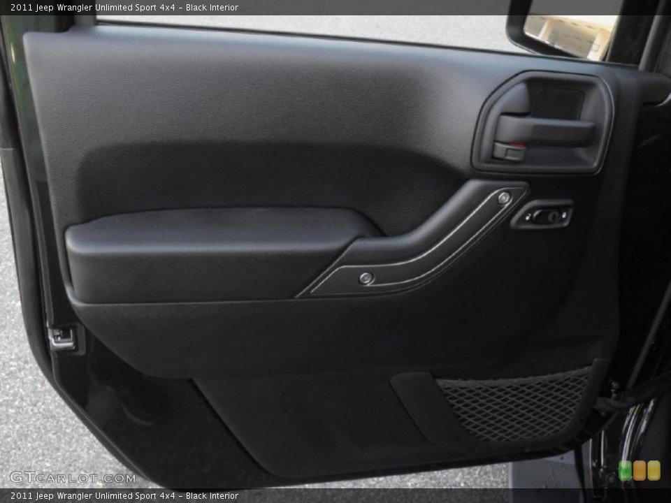 Black Interior Door Panel for the 2011 Jeep Wrangler Unlimited Sport 4x4 #40960489