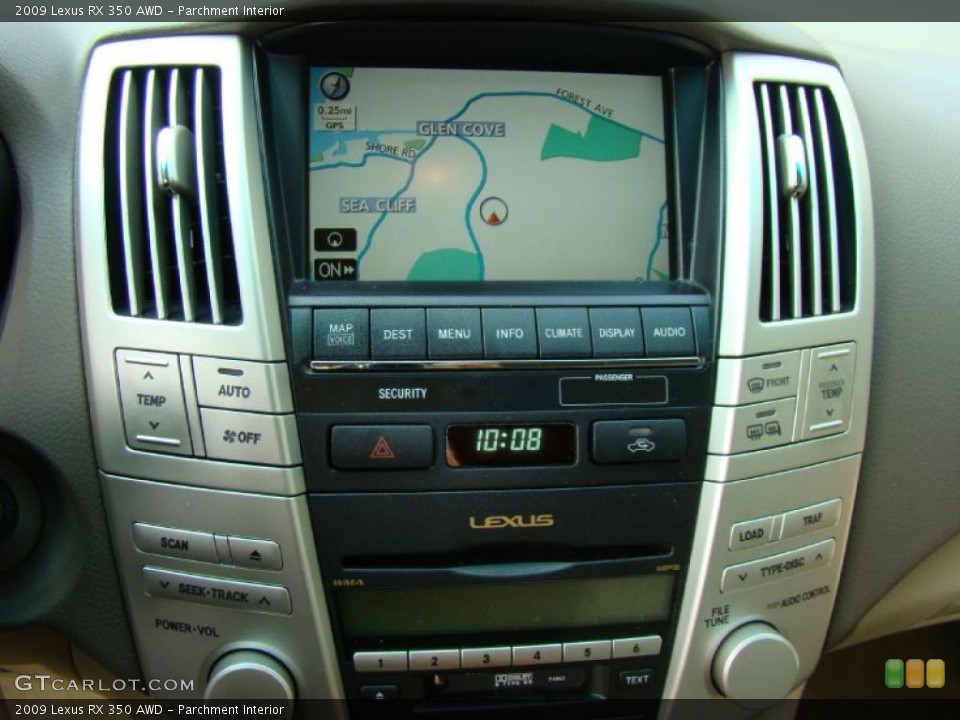 Parchment Interior Navigation for the 2009 Lexus RX 350 AWD #40963284