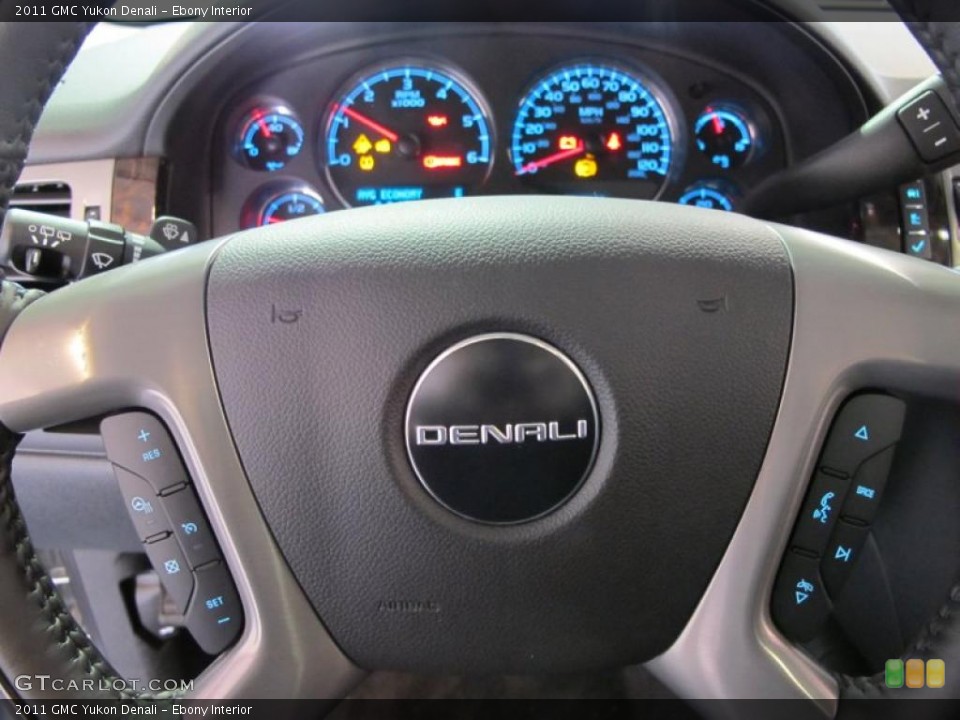 Ebony Interior Steering Wheel for the 2011 GMC Yukon Denali #40967244