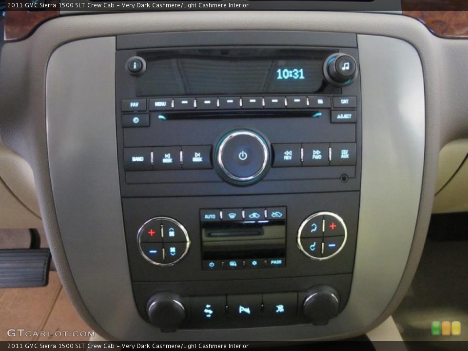 Very Dark Cashmere/Light Cashmere Interior Controls for the 2011 GMC Sierra 1500 SLT Crew Cab #40969780