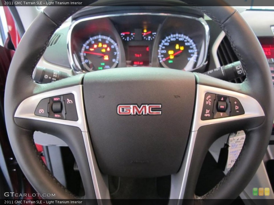 Light Titanium Interior Steering Wheel for the 2011 GMC Terrain SLE #40970576