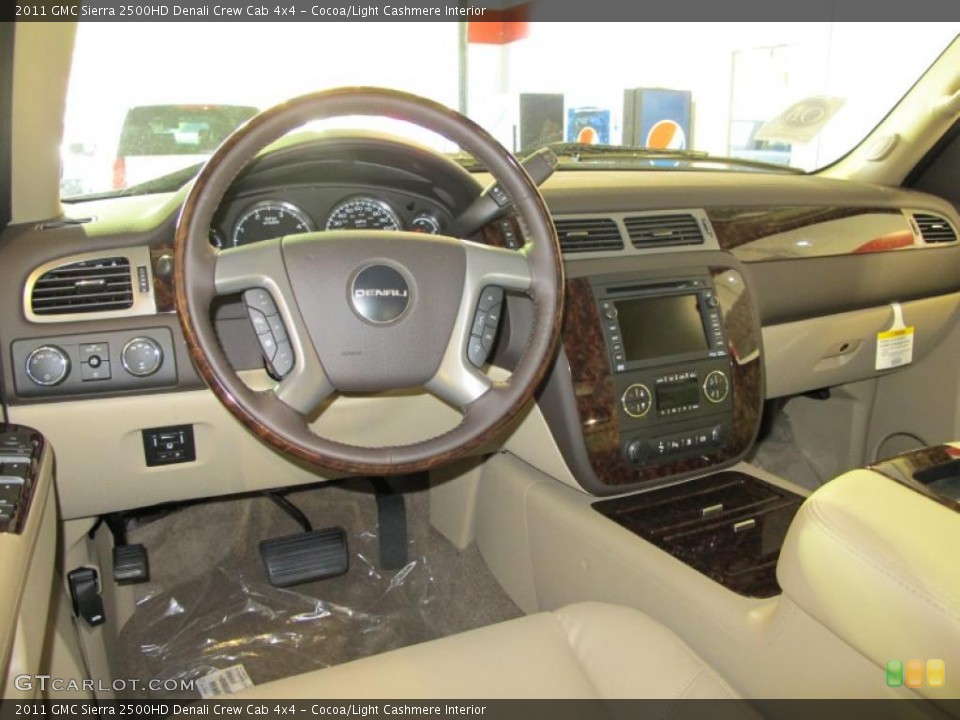 Cocoa/Light Cashmere Interior Photo for the 2011 GMC Sierra 2500HD Denali Crew Cab 4x4 #40971716