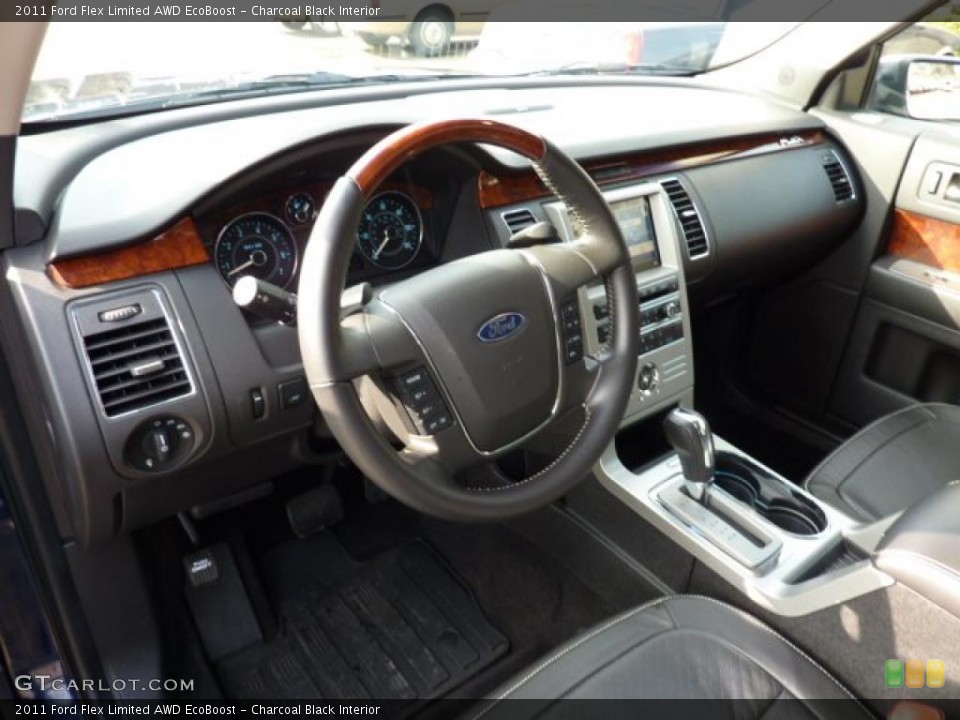 Charcoal Black Interior Prime Interior for the 2011 Ford Flex Limited AWD EcoBoost #40972572