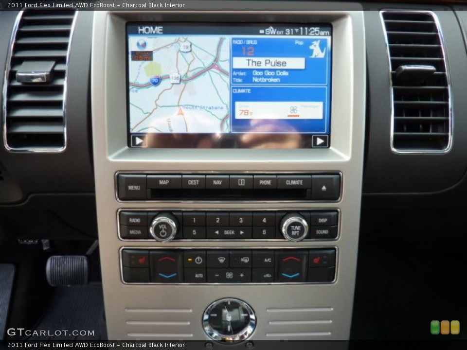 Charcoal Black Interior Navigation for the 2011 Ford Flex Limited AWD EcoBoost #40972744