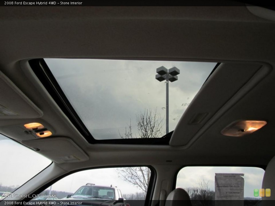 Stone Interior Sunroof for the 2008 Ford Escape Hybrid 4WD #40973972