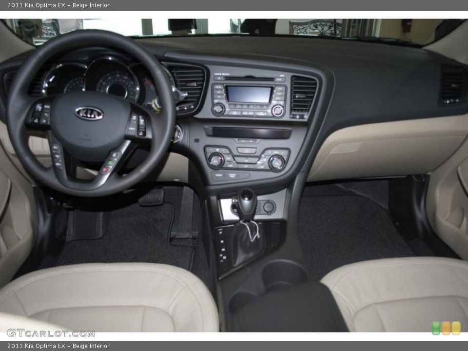 Beige Interior Dashboard for the 2011 Kia Optima EX #40975596