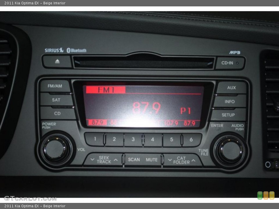 Beige Interior Controls for the 2011 Kia Optima EX #40975928