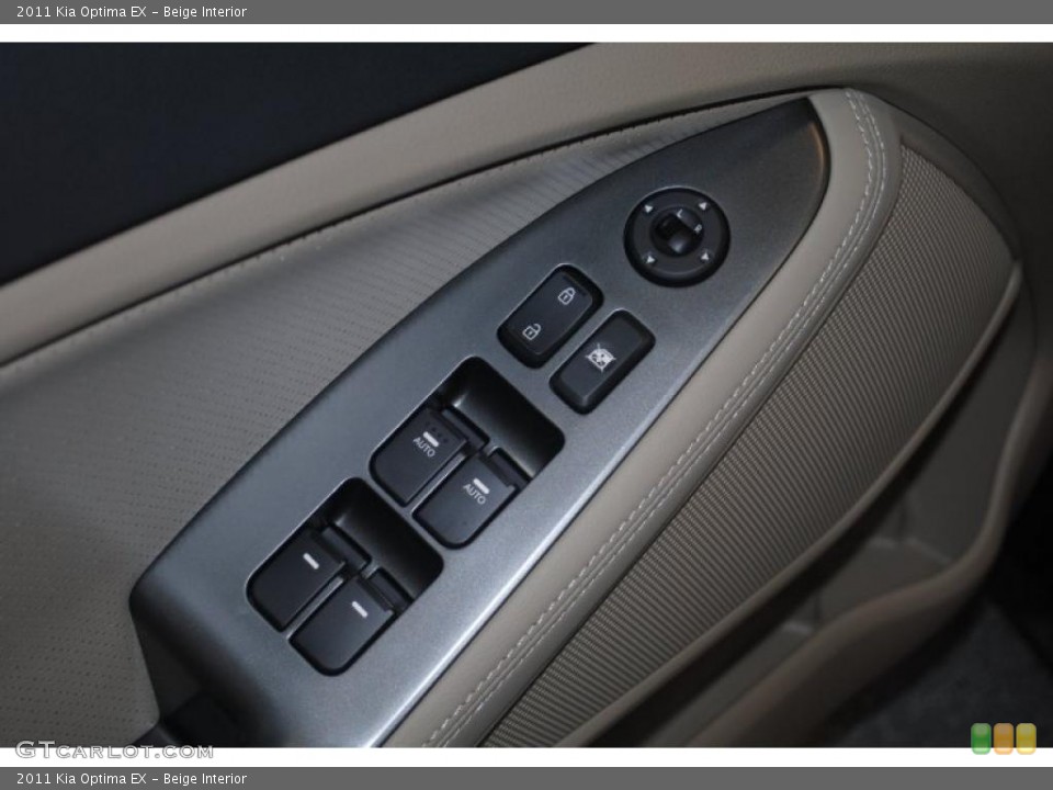 Beige Interior Controls for the 2011 Kia Optima EX #40976028