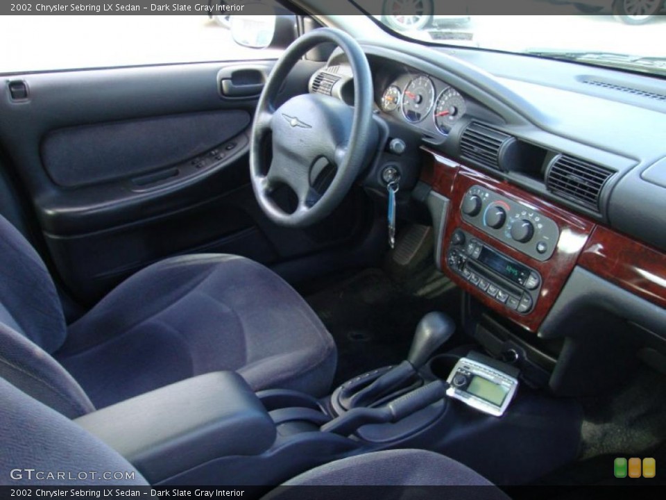 Dark Slate Gray Interior Dashboard for the 2002 Chrysler Sebring LX Sedan #40979392