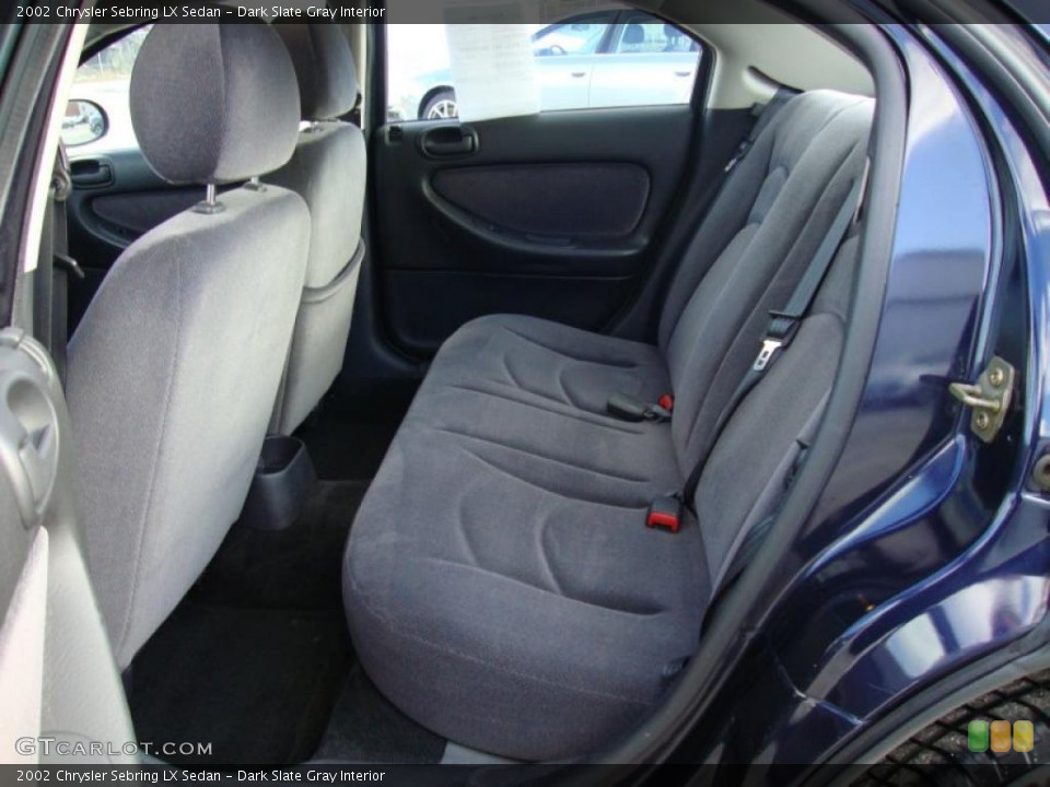 Dark Slate Gray Interior Photo for the 2002 Chrysler Sebring LX Sedan #40979468
