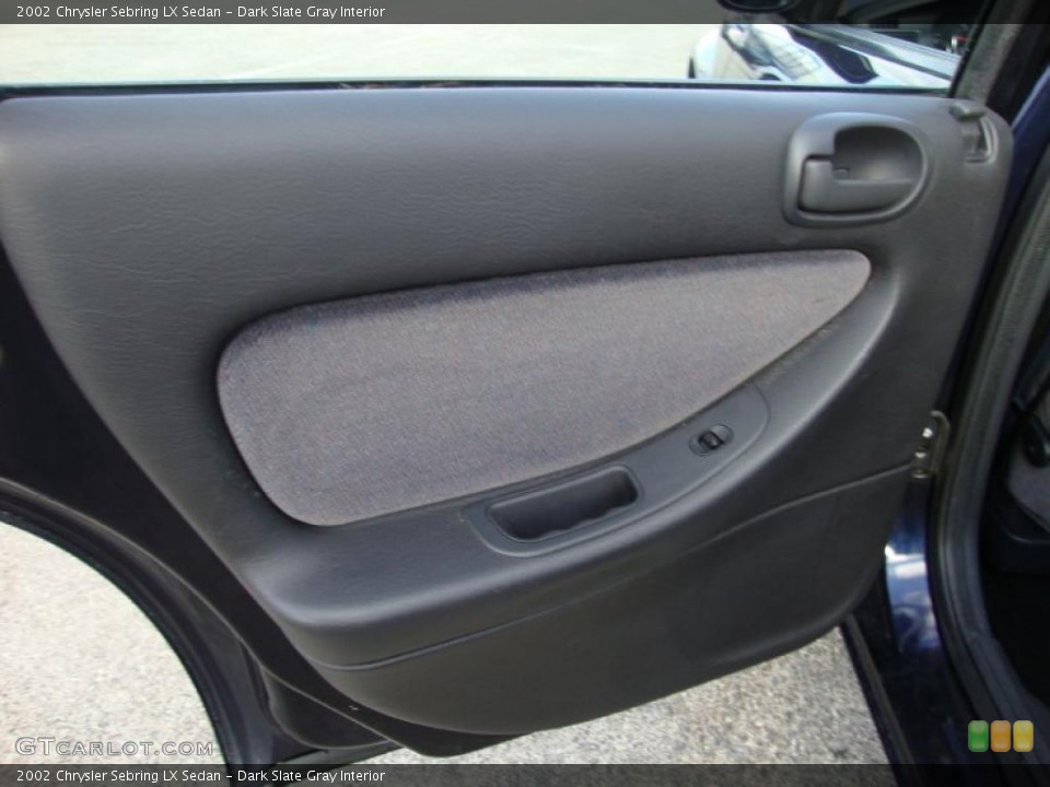 Dark Slate Gray Interior Door Panel for the 2002 Chrysler Sebring LX Sedan #40979488