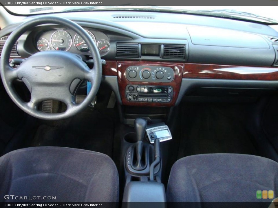 Dark Slate Gray Interior Dashboard for the 2002 Chrysler Sebring LX Sedan #40979500