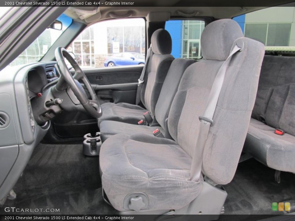 Graphite Interior Photo for the 2001 Chevrolet Silverado 1500 LS Extended Cab 4x4 #40980213