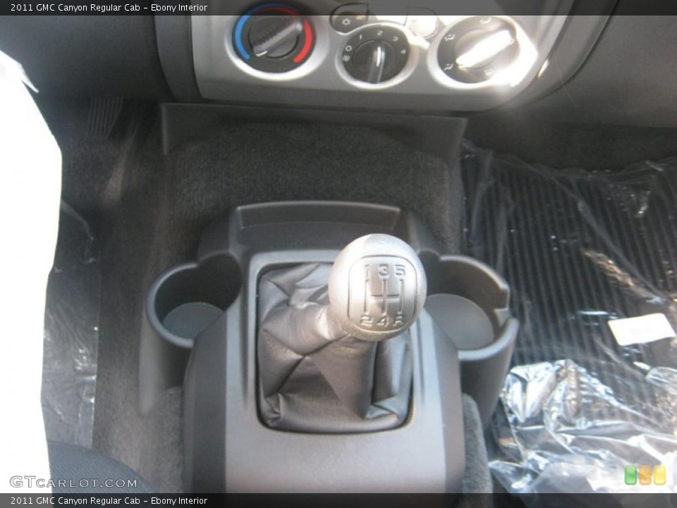Ebony Interior Transmission for the 2011 GMC Canyon Regular Cab #40981937