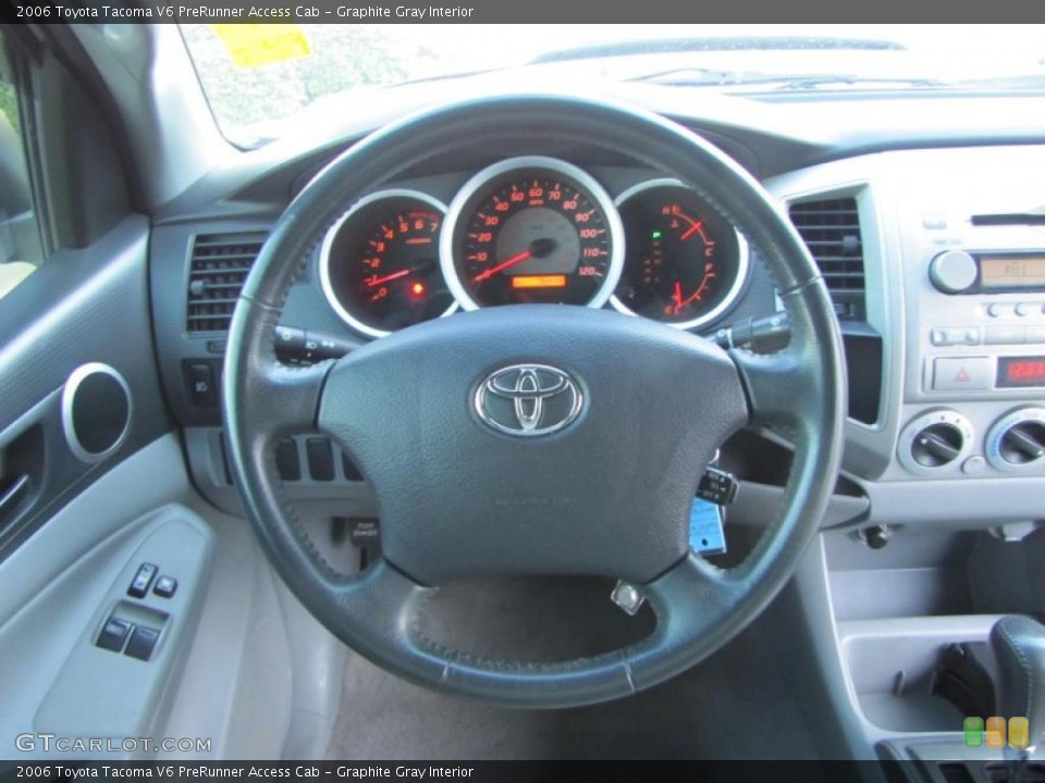 Graphite Gray Interior Steering Wheel for the 2006 Toyota Tacoma V6 PreRunner Access Cab #40984197