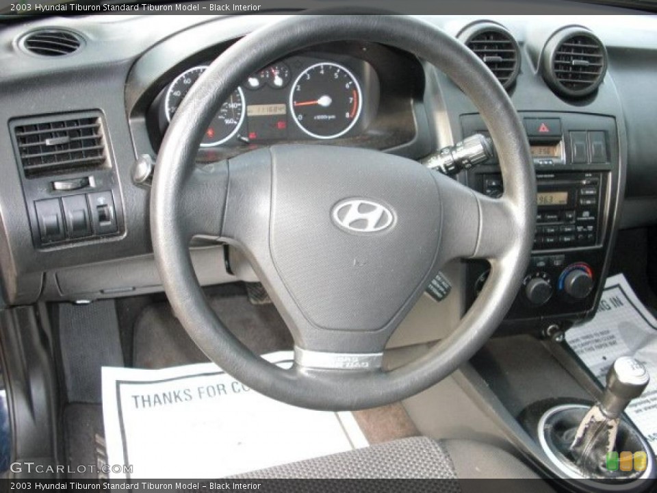 Black Interior Photo for the 2003 Hyundai Tiburon  #40987457