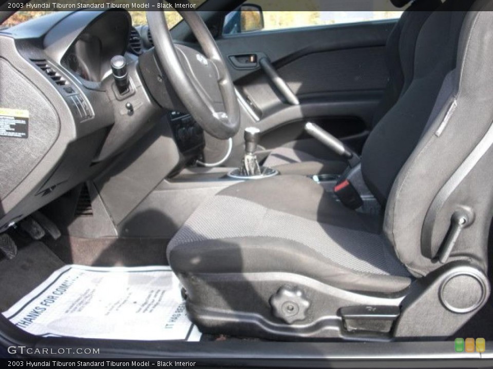 Black Interior Photo for the 2003 Hyundai Tiburon  #40987485