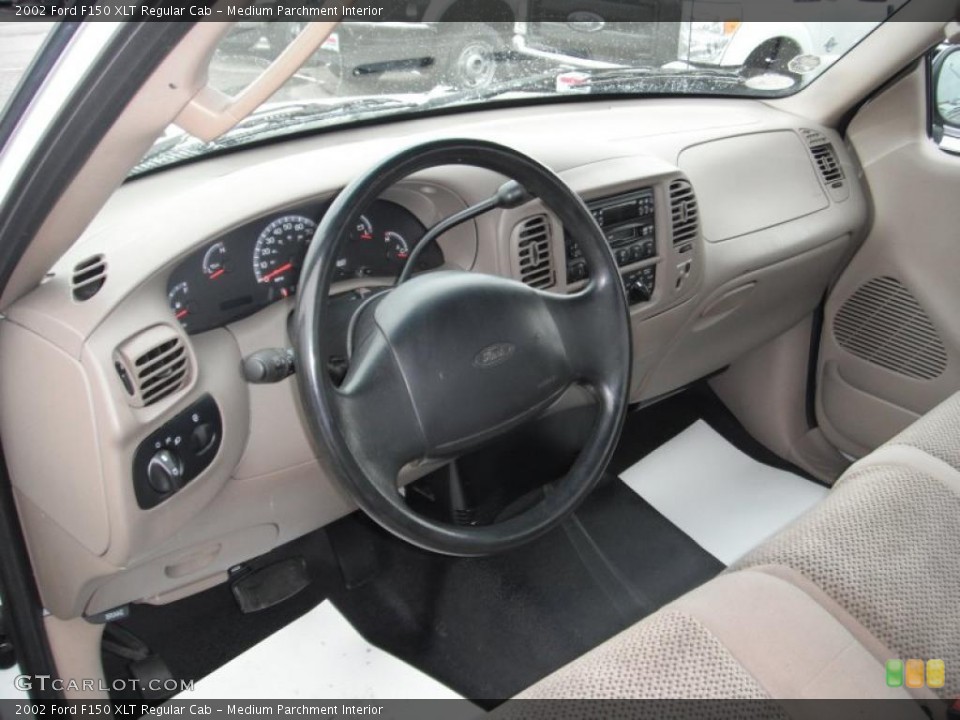 Medium Parchment Interior Prime Interior for the 2002 Ford F150 XLT Regular Cab #40988517