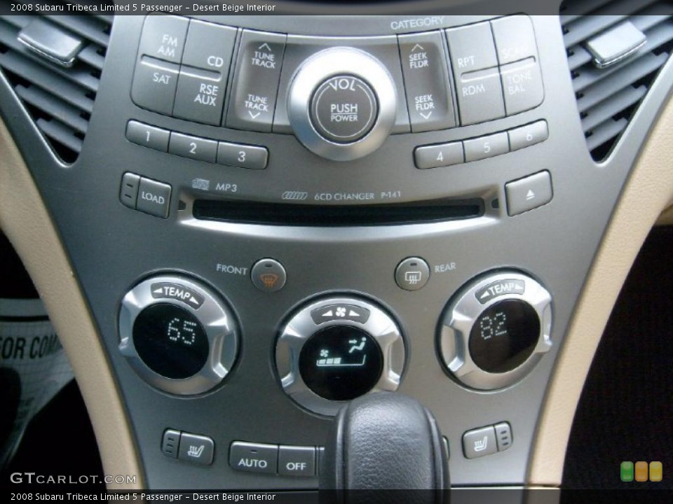 Desert Beige Interior Controls for the 2008 Subaru Tribeca Limited 5 Passenger #40989073