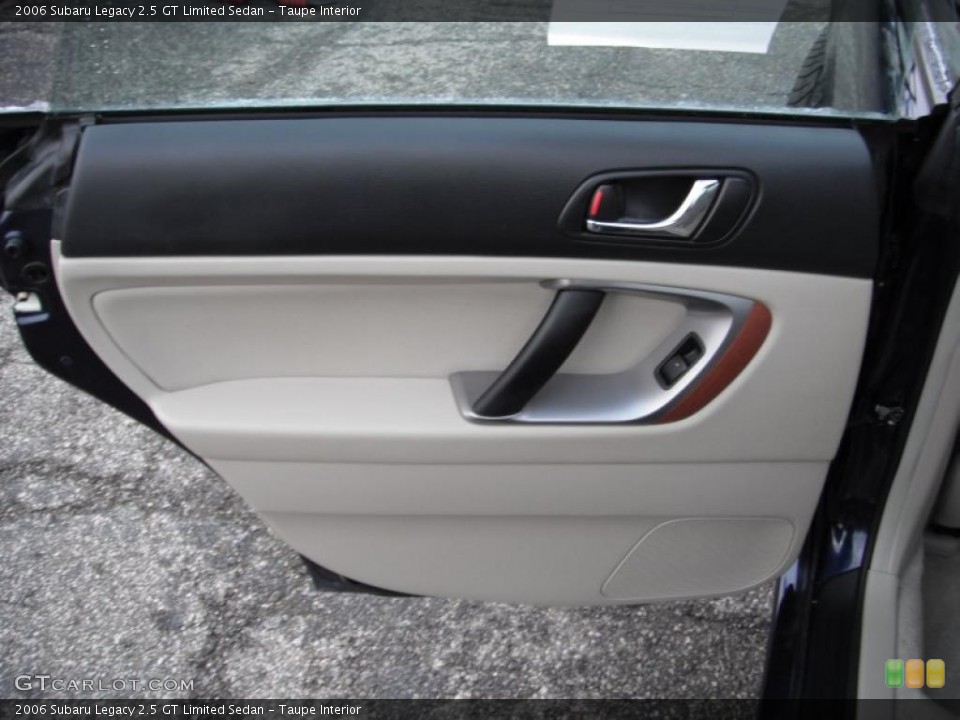 Taupe Interior Door Panel for the 2006 Subaru Legacy 2.5 GT Limited Sedan #40989317