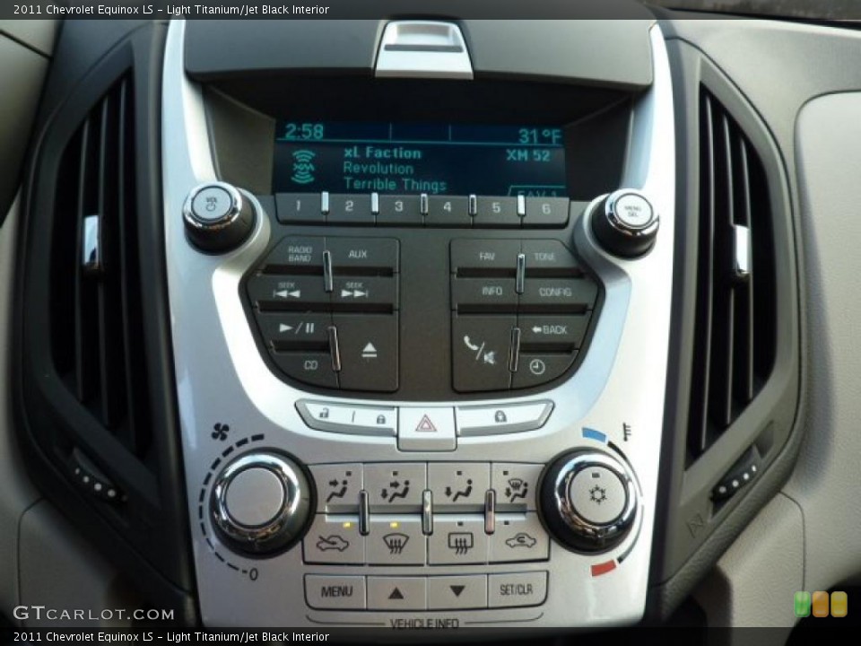 Light Titanium/Jet Black Interior Controls for the 2011 Chevrolet Equinox LS #40990485