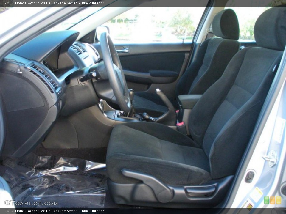 Black Interior Photo for the 2007 Honda Accord Value Package Sedan #40991409