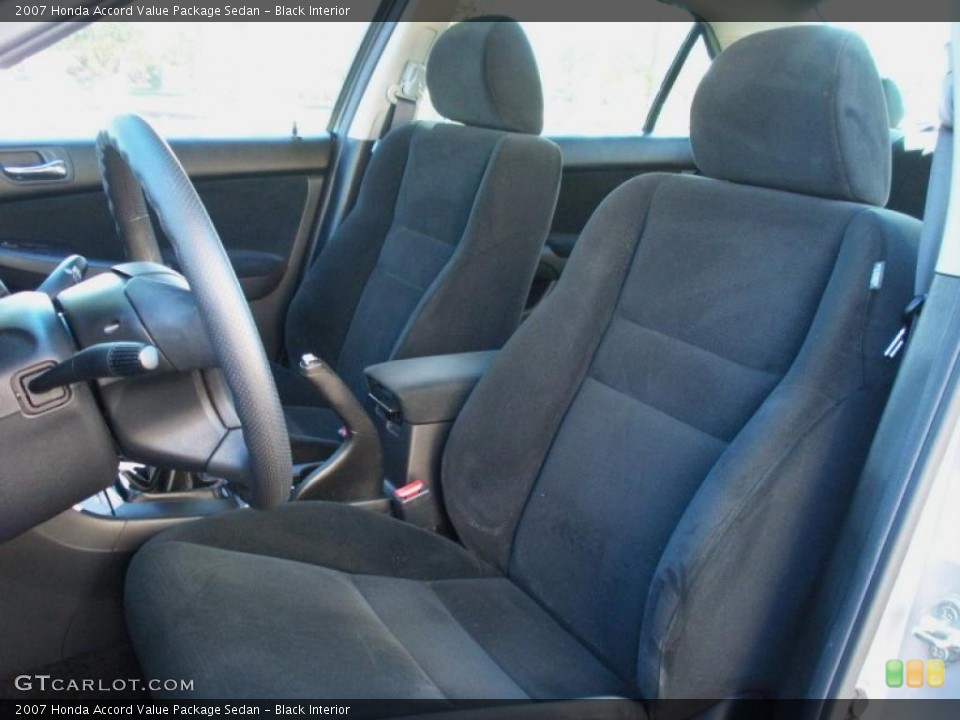 Black Interior Photo for the 2007 Honda Accord Value Package Sedan #40991433